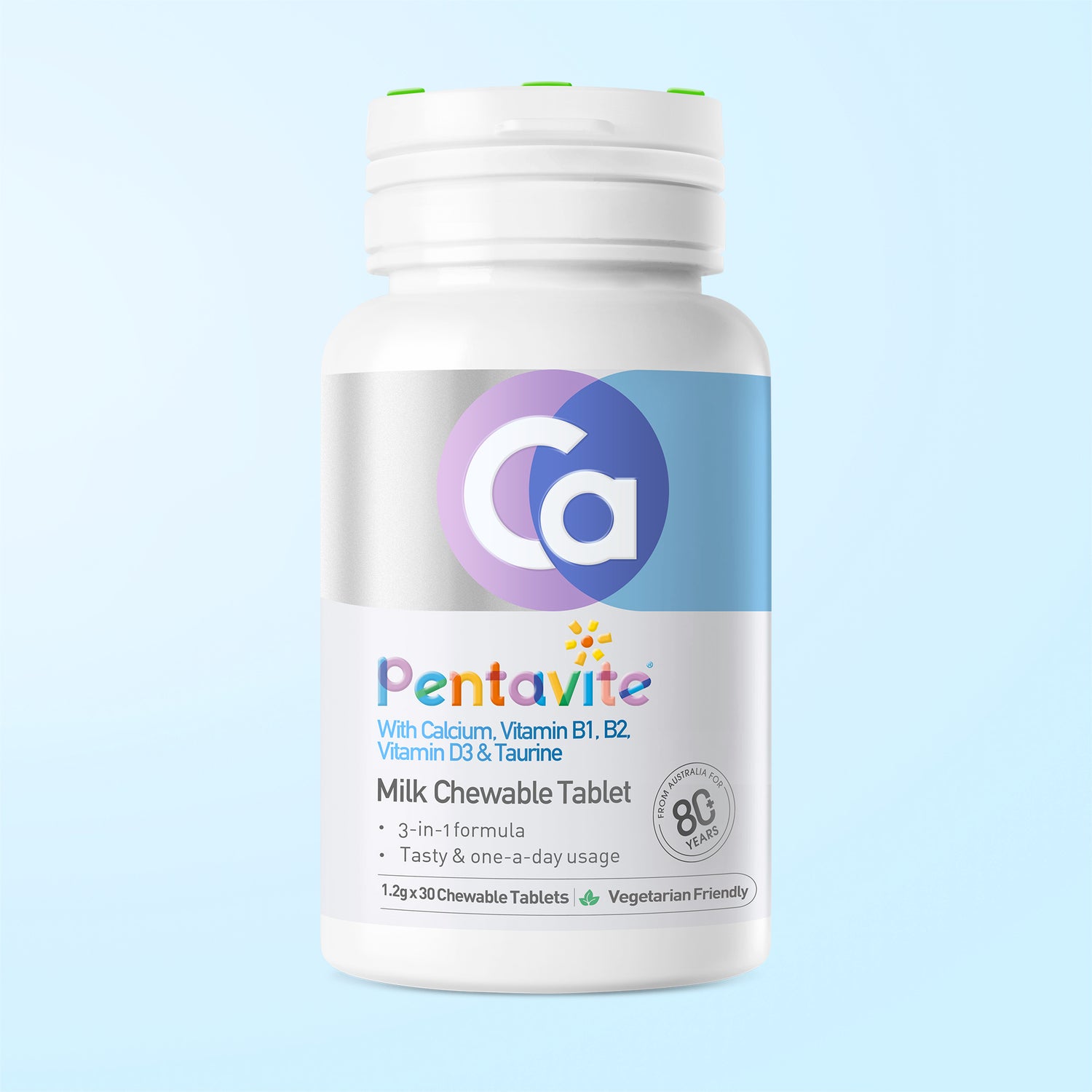Calcium, Vitamin B1, B2, Vitamin D3 & Taurine Milk Chewable Tablet