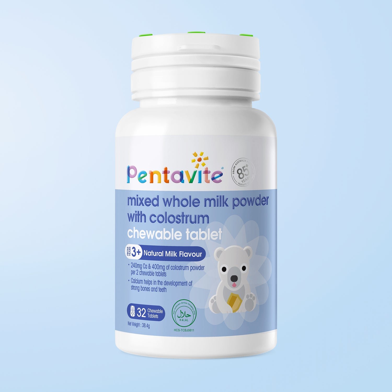 Mixed Whole Milk Powder with Colostrum Chewable Tablet