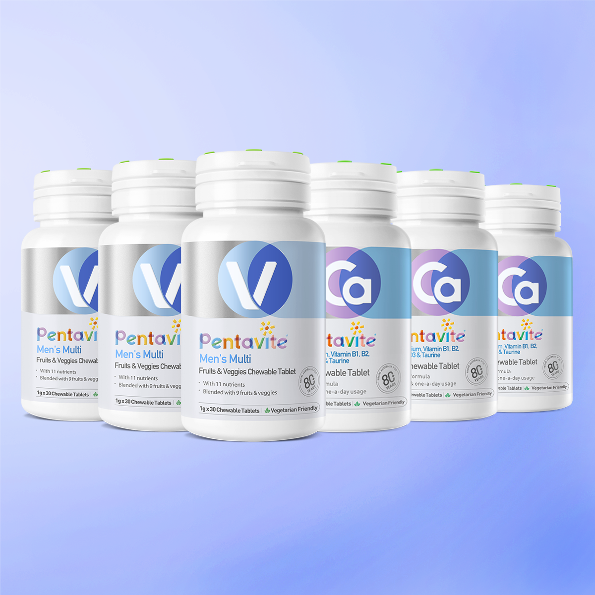 Men’s Multi Essential Pack – 6 Bottles — Men’s Multi ×3 + Calcium ×3
