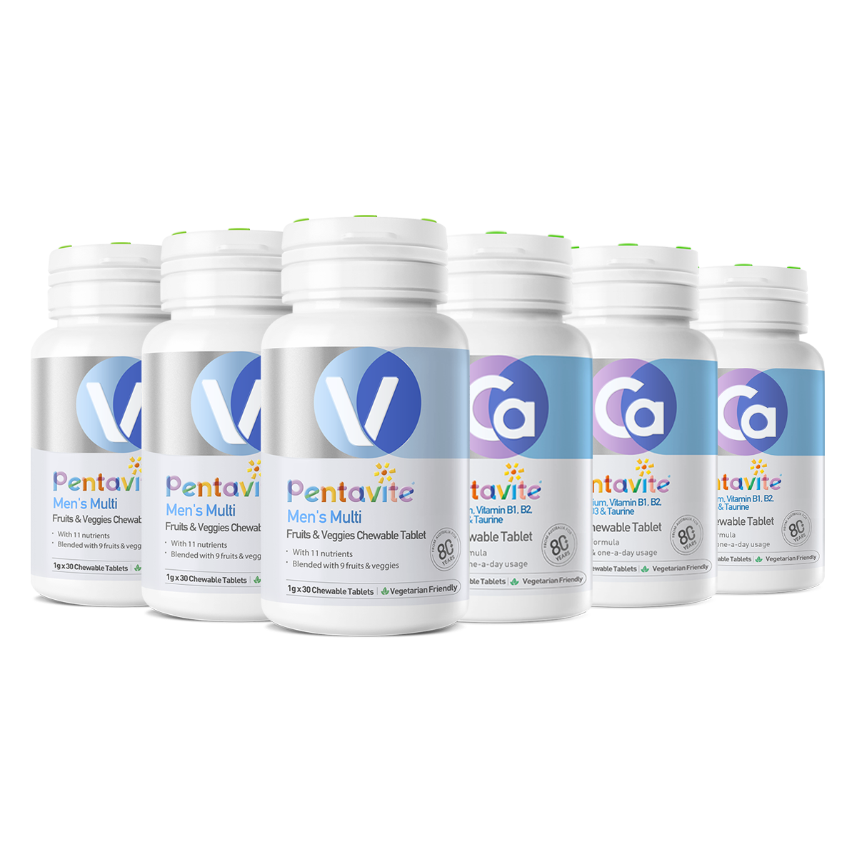 Men’s Multi Essential Pack – 6 Bottles — Men’s Multi ×3 + Calcium ×3