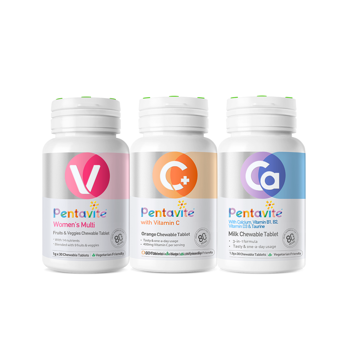Women’s Multi Essential Pack – 3 Bottles — Women’s Multi + Calcium + Vitamin C
