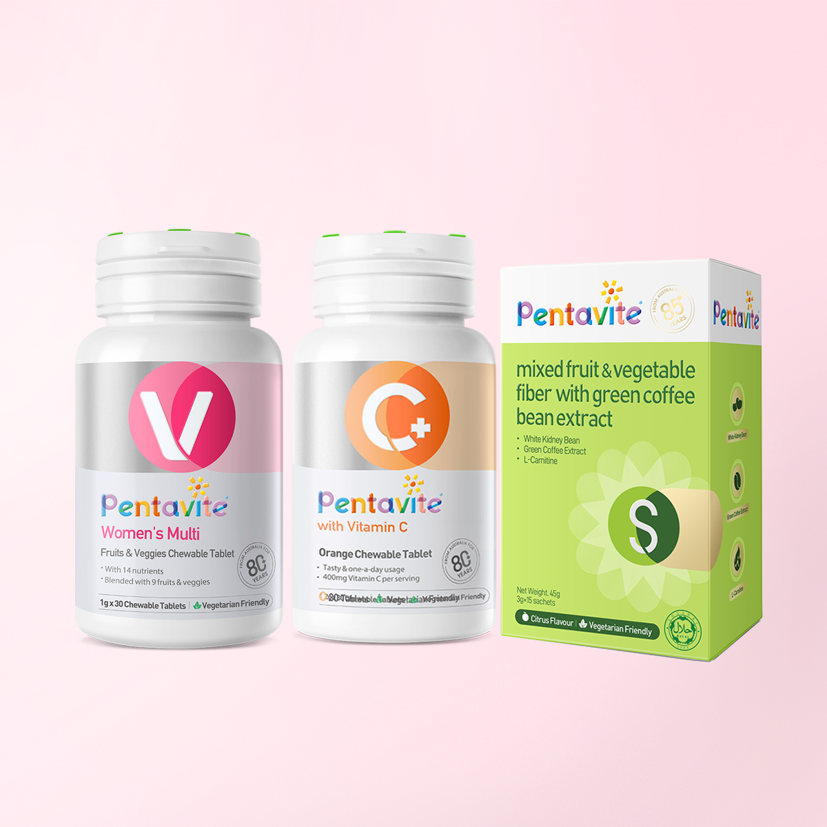 Women’s Multi Essential Pack – 3 Bottles — Women’s Multi + Fiber + Vitamin C