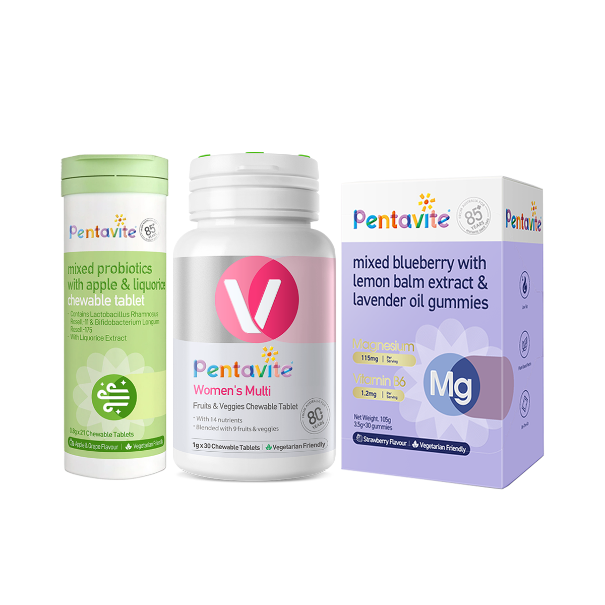 Women’s Multi Essential Pack – 3 Bottles — Women’s Multi + Magnesium + Oral Probiotics