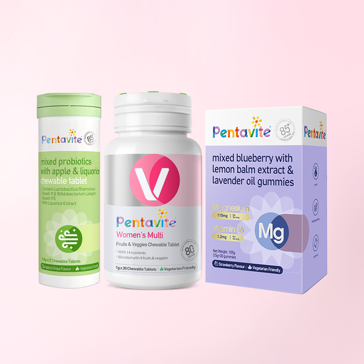 Women’s Multi Essential Pack – 3 Bottles — Women’s Multi + Magnesium + Oral Probiotics