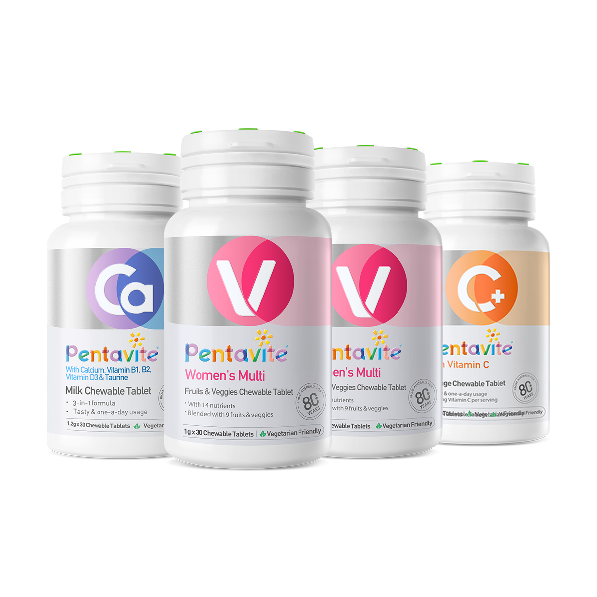 Women’s Multi Essential Pack – 4 Bottles — Women’s Multi ×2 + Calcium + Vitamin C