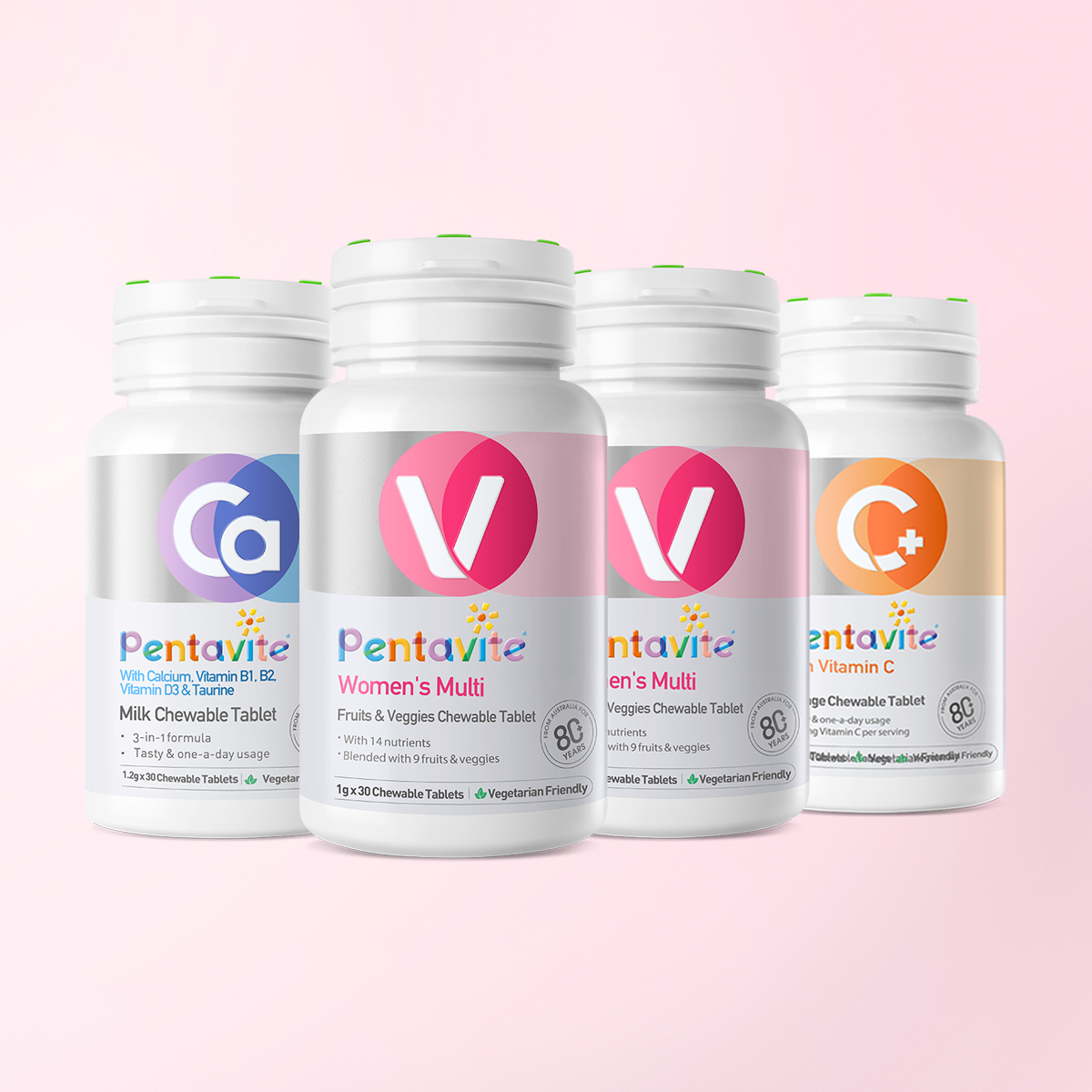 Women’s Multi Essential Pack – 4 Bottles — Women’s Multi ×2 + Calcium + Vitamin C