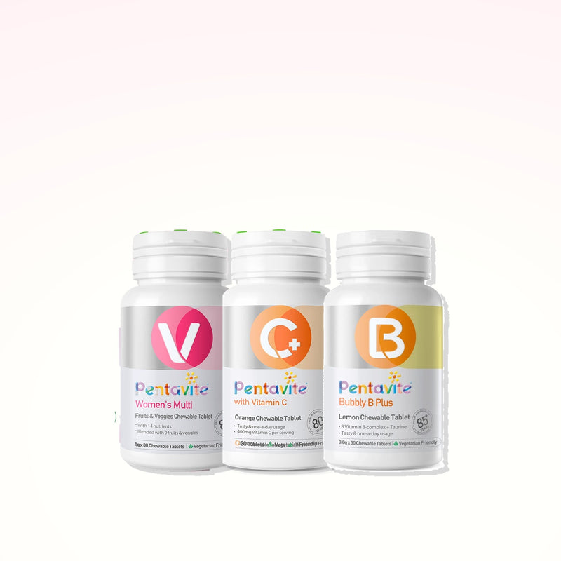 Women’s Multi Essential Pack – 5 Bottles — Women’s Multi + Vitamin C + Bubbly B Plus