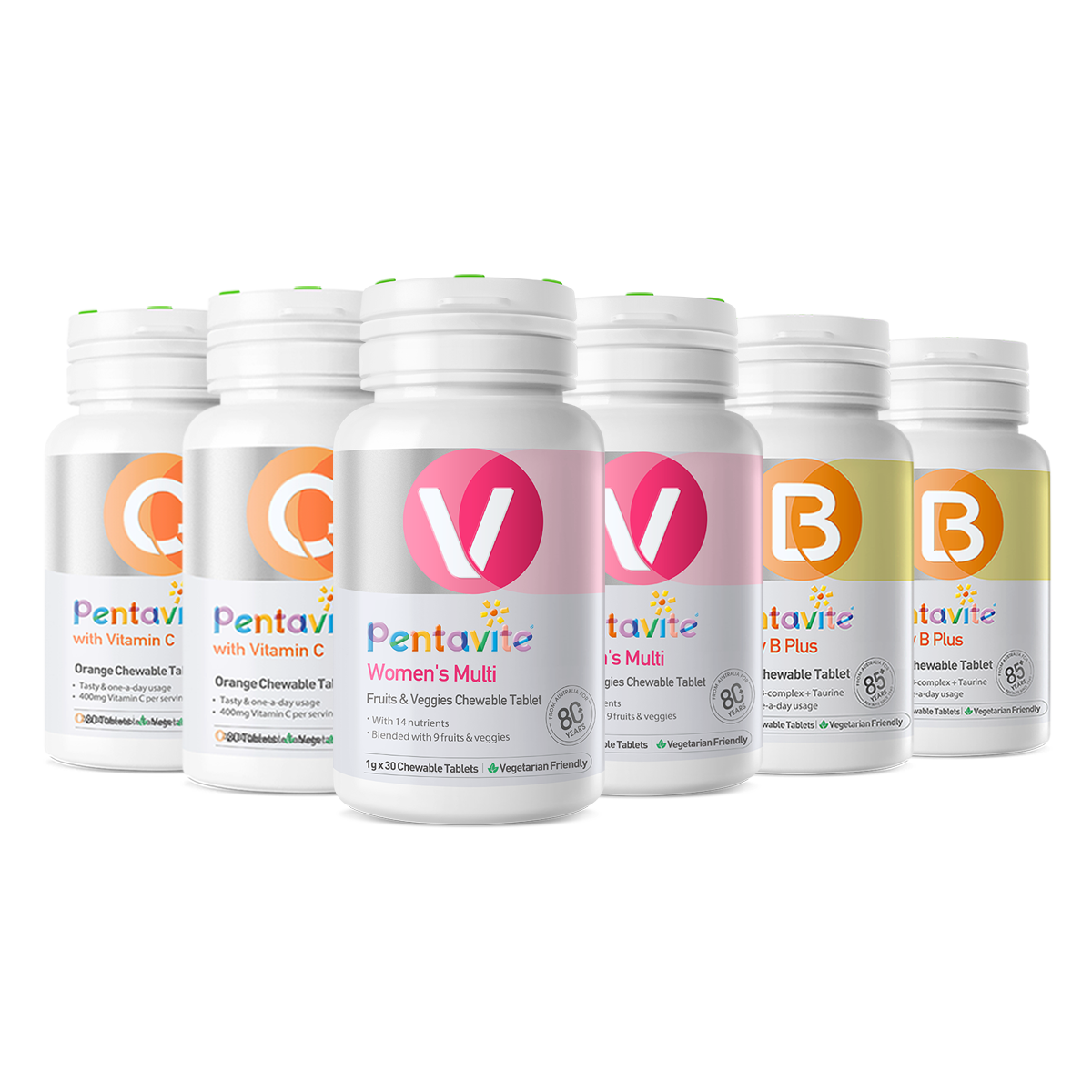 Women’s Multi Essential Pack – 6 Bottles — Women’s Multi ×2 + Vitamin C ×2 + Bubbly B Plus ×2