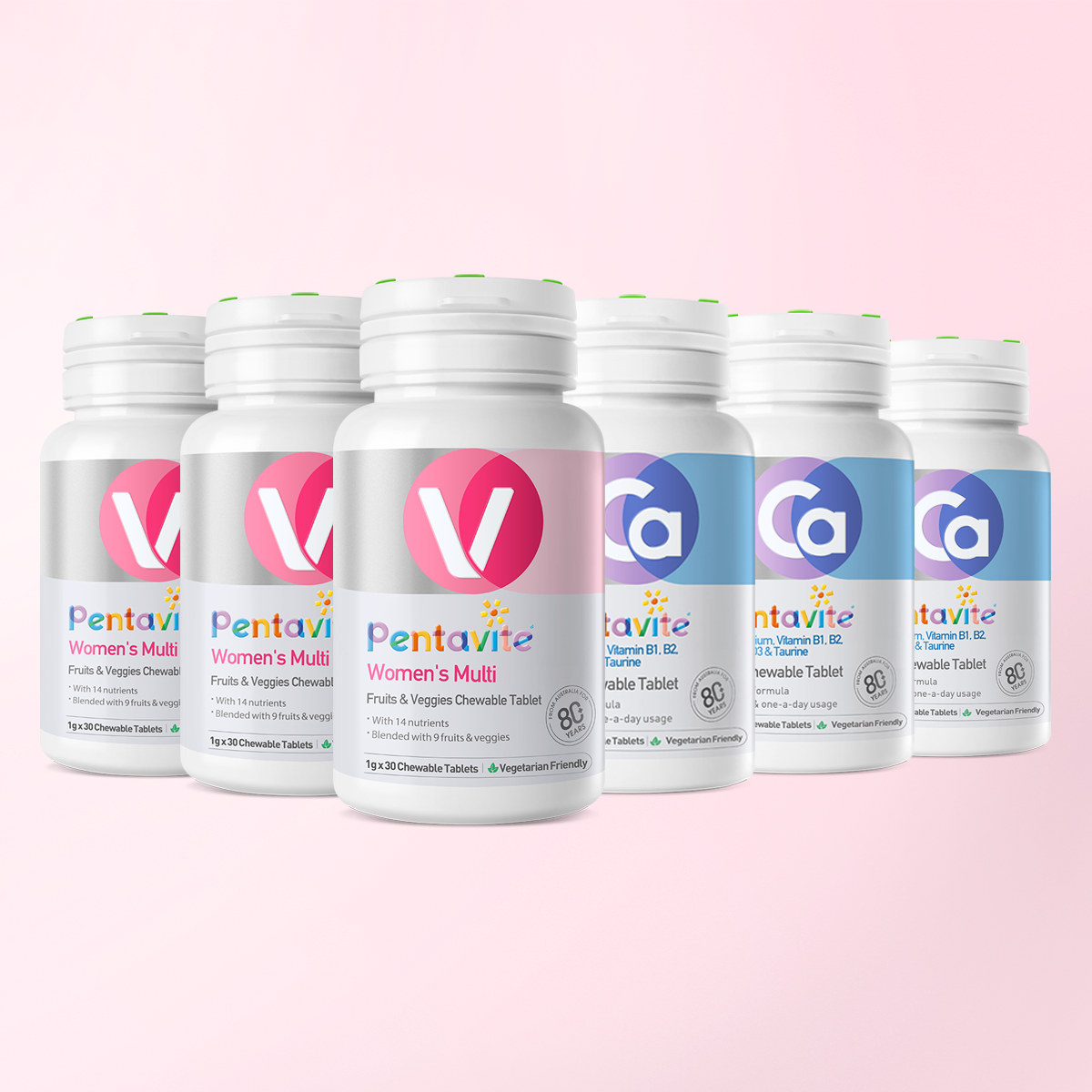 Women’s Multi Essential Pack – 6 Bottles — Women’s Multi ×3 + Calcium ×3