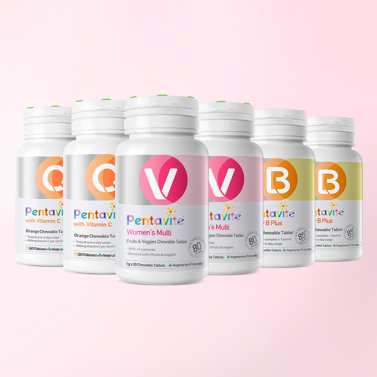 Women’s Multi Essential Pack – 6 Bottles — Women’s Multi ×2 + Vitamin C ×2 + Bubbly B Plus ×2
