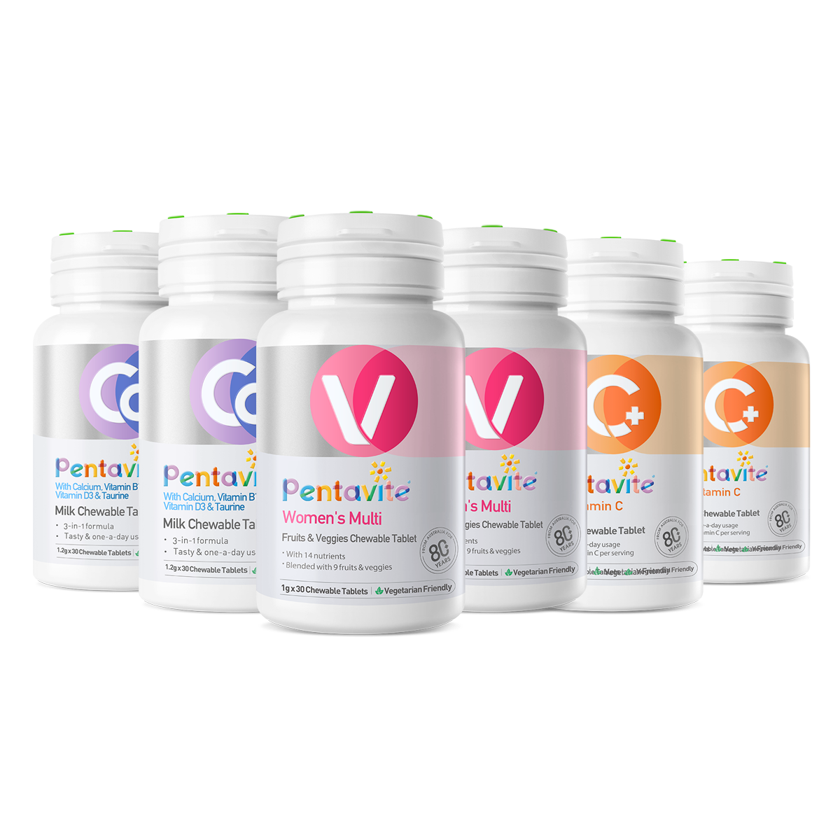 Women’s Multi Essential Pack – 6 Bottles — Women’s Multi ×2 + Calcium ×2 + Vitamin C ×2