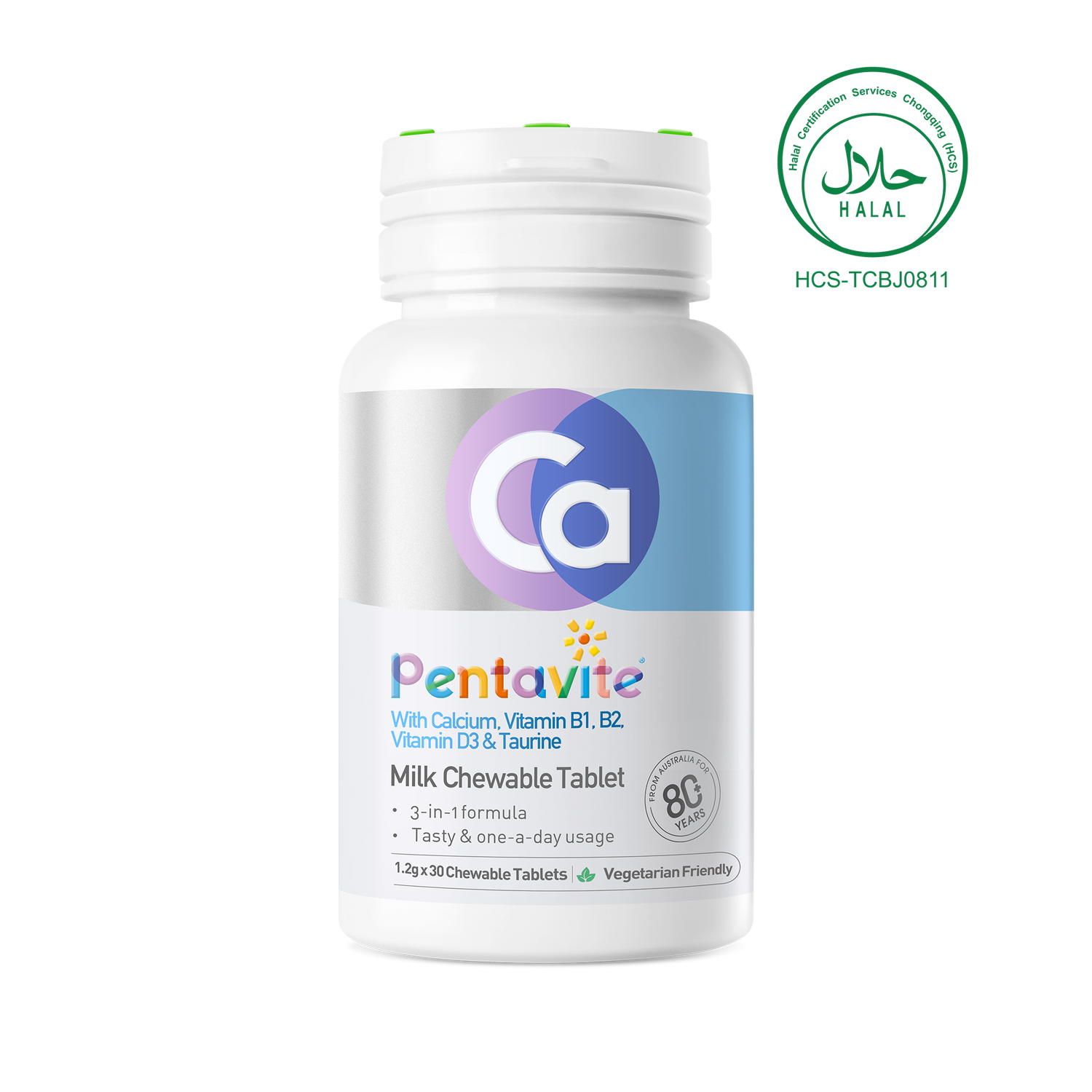 Calcium, Vitamin B1, B2, Vitamin D3 & Taurine Milk Chewable Tablet
