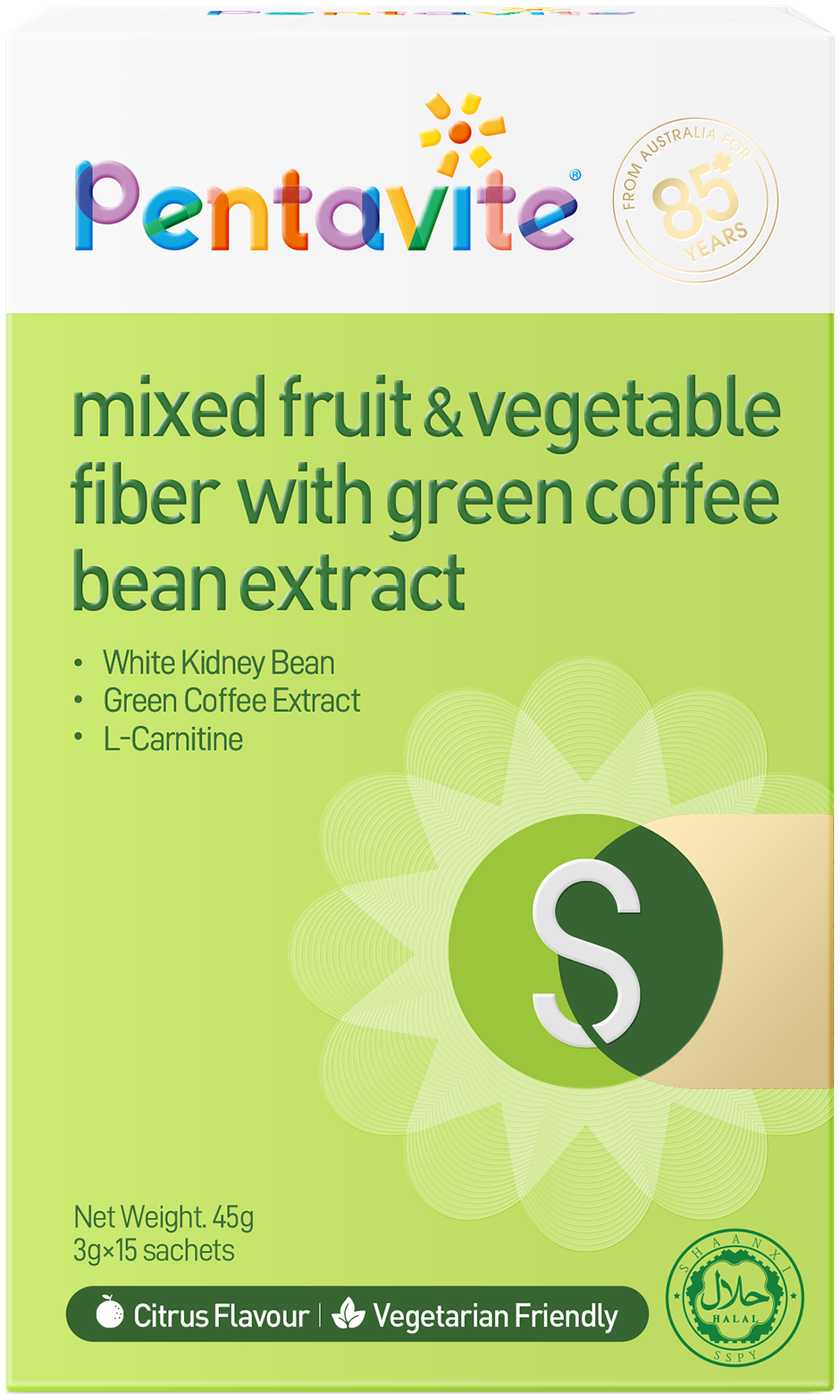Genuine Mixed Fruit & Vegetable Fiber With Green Coffee Bean Extract